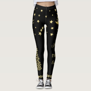 Glückliche Pawlidays, goldglänzende Paw Weihnachts Leggings