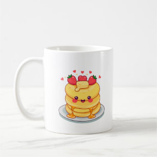 Glückliche Pfannkuchen Kaffeetasse