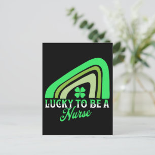 Glückliche Pflegekraft St. Patrick's Day Pflegek Feiertagspostkarte