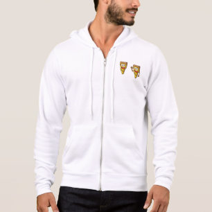 Glückliche Pilz-Pizza-Stücke Hoodie