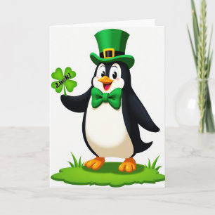 Glückliche Pinguin-Spaßzeit-Karte Karte