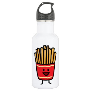 Glückliche Pommes-Frites Trinkflasche