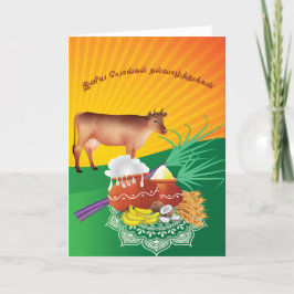 Glückliche Pongal Grüße - GC001 Karte