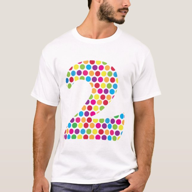 Glückliche Punkte -2 T-Shirt (Vorderseite)