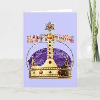 Glückliche Purim leere Karte