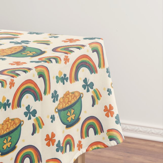 Glückliche Regenbögen Tischdecke (Beispiel)