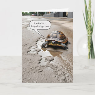 Glückliche Rentenschildkröte Karte