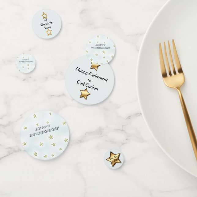 Glückliche Rentenstars Konfetti (Gruppe)