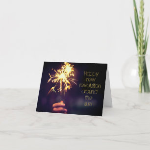 Glückliche Revolution um die Sonne Karte