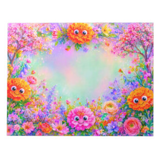 Glückliche Ringelblumen Notizblock