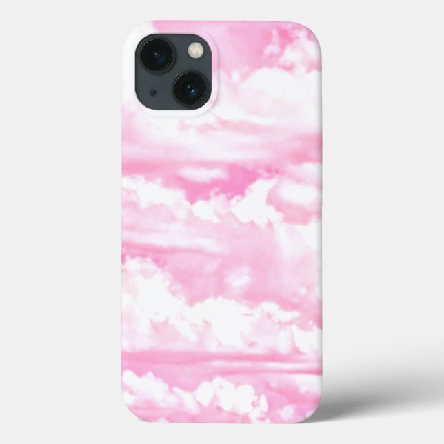 Glückliche rosa Wolken Case-Mate iPhone Hülle (Rückseite)