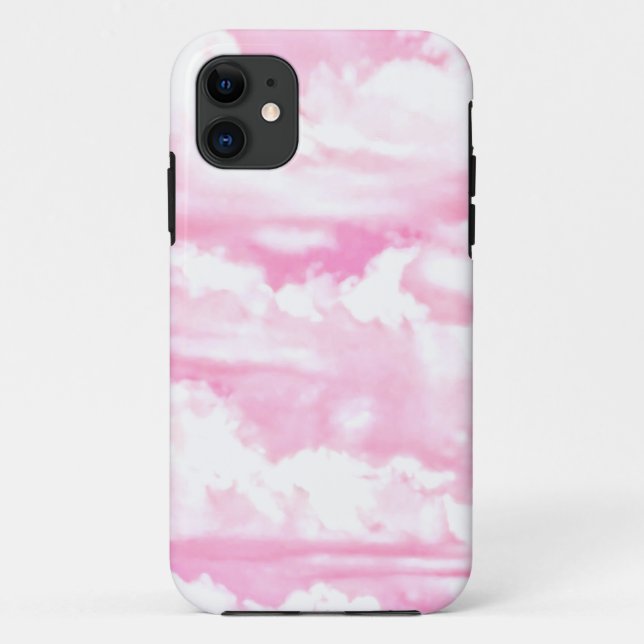 Glückliche rosa Wolken Case-Mate iPhone Hülle (Rückseite)