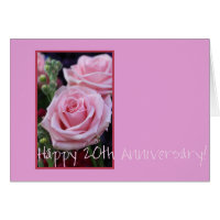 Glückliche Rose zum 20. Jahrestag