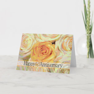 Glückliche Rose zum 60. Jubiläum Karte