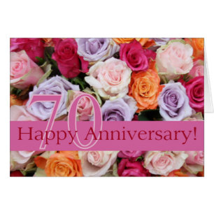 Glückliche Rose zum 70. Jahrestag