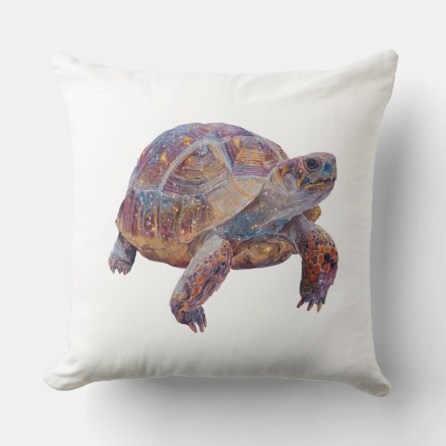 Glückliche Schildkröte Kissen (Vorderseite)