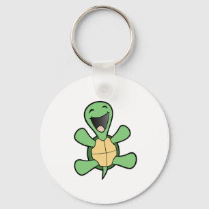 Glückliche Schildkröte Schlüsselanhänger