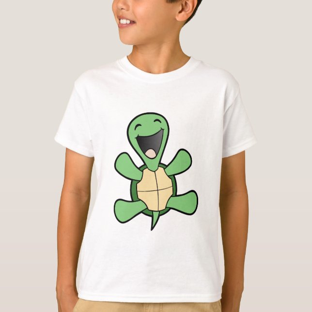Glückliche Schildkröte T-Shirt (Vorderseite)
