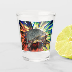 Glückliche Schildkröten-Schnapsglas Schnapsglas