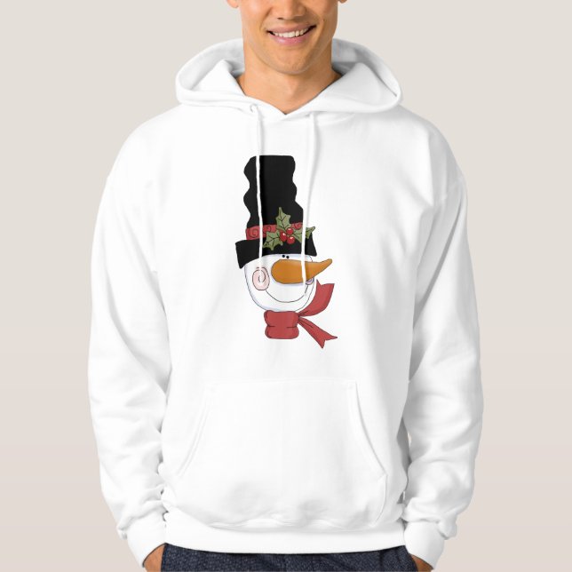 Glückliche Schneemann-T-Shirts und Geschenke Hoodie (Vorderseite)