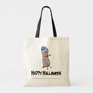 Glückliche schüchterne Erdnuss-Mama Halloweens Tragetasche
