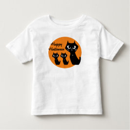 Glückliche schwarze Katzen Halloween Ver. Kleinkind T-shirt