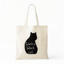 Glückliche schwarze Katzen-Taschen-Tasche