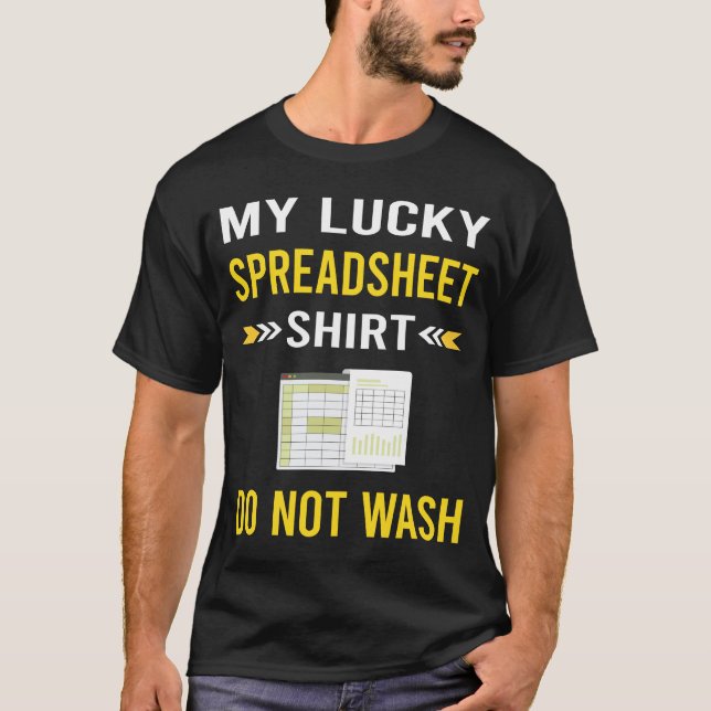 Glückliche Shirt-Tabellenkalkulationstabellen T-Shirt (Vorderseite)