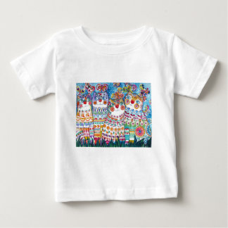 Glückliche Sommerkatzen Baby T-shirt
