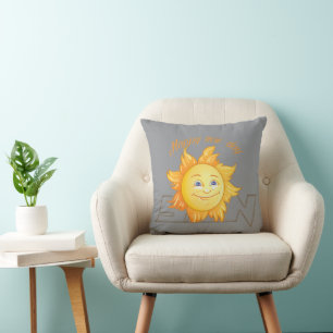 Glückliche Sonne Kissen