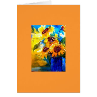 glückliche Sonnenblumen