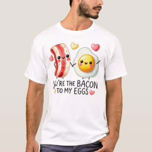 Glückliche Speck-und-Ei-Illustration T-Shirt