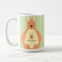 Glückliche springende Känguru-Tasse