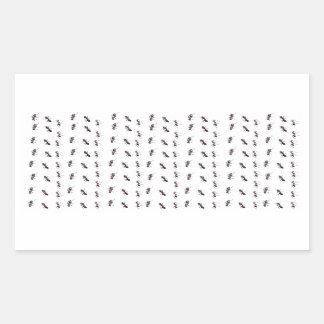 Glückliche Spuren - Ameise #1 Rechteckiger Aufkleber