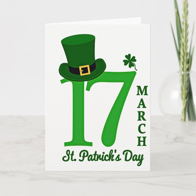 Glückliche St. Patricks Day Karte 17 (Vorderseite)