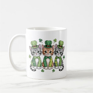 Glückliche St. Patrick's Day-Kätzchen-47474 Kaffeetasse