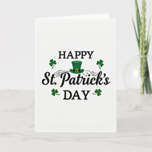 Glückliche St. Patricks Tag Script Karte