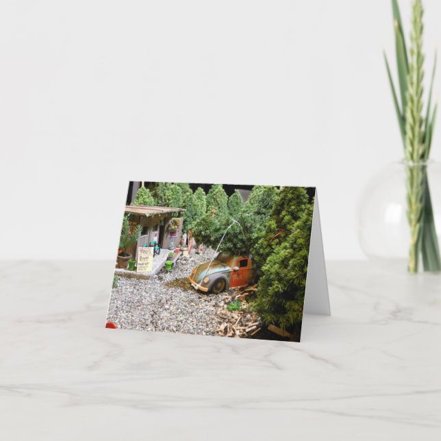 Glückliche Stechpalmen-Tage Feiertagskarte (Vorderseite)