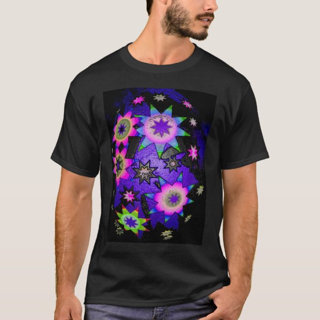 Glückliche Sterne T-Shirt (Vorderseite)