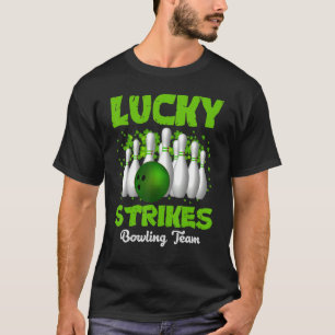 Glückliche Strikes Bowling Team Happy Patrick's Da T-Shirt