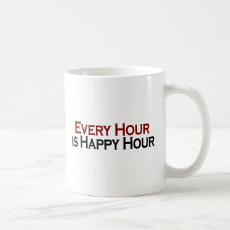 Glückliche Stunde jede Stunde Kaffeetasse