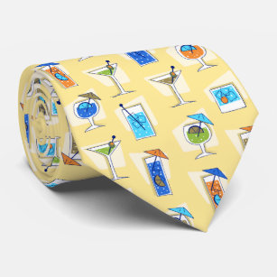 Glückliche Stunden-Retro hawaiischer tropischer Krawatte