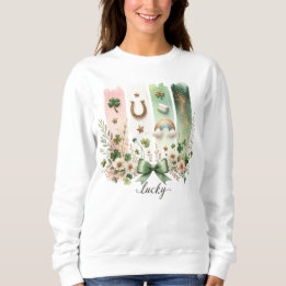 Glückliche Symbole, St. Patrick's Day Sweatshirt