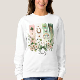 Glückliche Symbole, St. Patrick's Day Sweatshirt