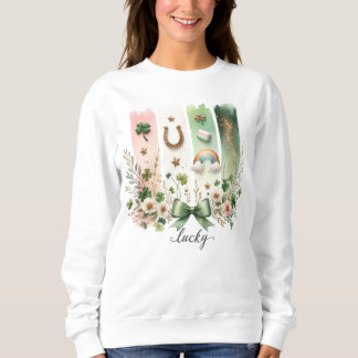 Glückliche Symbole, St. Patrick's Day Sweatshirt