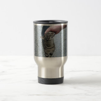 glückliche Tabbyreise-Tasse Reisebecher