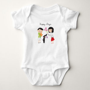 Glückliche Tage Cocos u. wir Baby gro Strampler