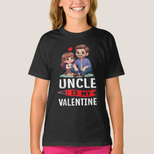 Glückliche Tagesfamilie Lover Onkel ist mein Valen T-Shirt