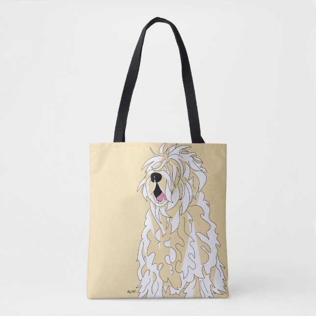 Glückliche Terrier-Schultertasche (Vorderseite)