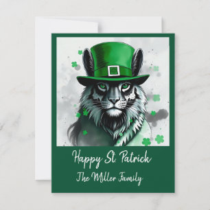 Glückliche Tiere in Tarnung - St. Patrick's Day Fu Feiertagskarte